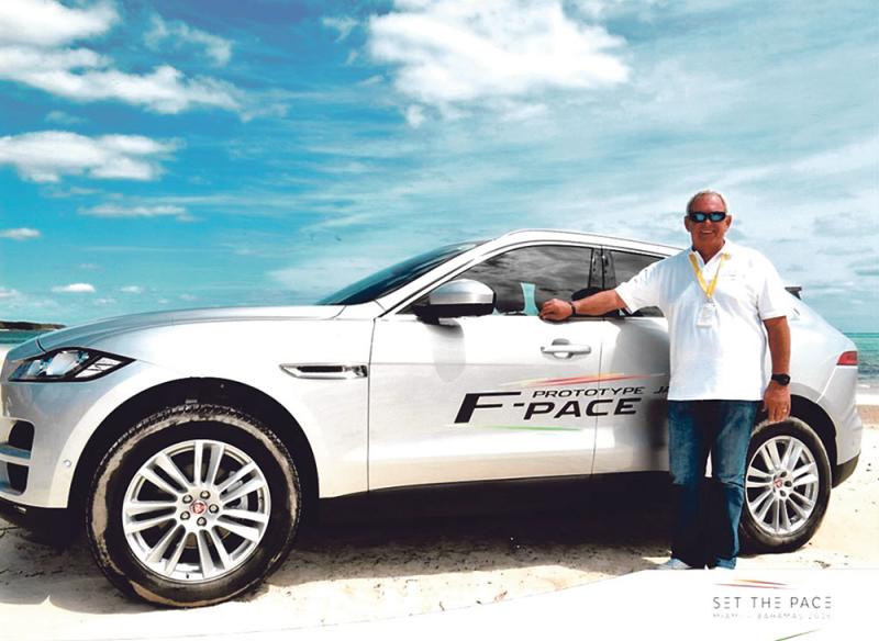 ivan hartley dealer principal at jaguar ballito stands in awe of the new f pace from jaguar the most exciting model to come out of the jaguar stable since the f type